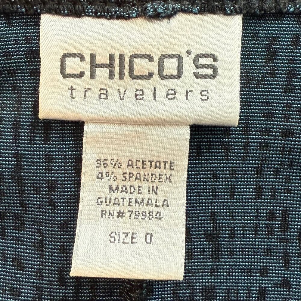 Chico's Faux Wrap Travelers Dress‎ Size 0 Small/Medium - Picture 6 of 6